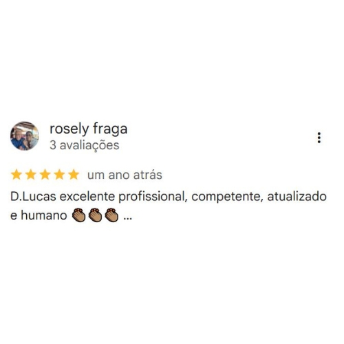 Depoimento Google Dr. Lucas Fraga